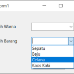 tambah data array ke combobox csharp visual studio 2022 #4