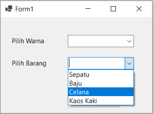 tambah data array ke combobox csharp visual studio 2022 #4