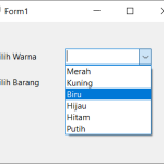tambah data array ke combobox vbnet visual studio 2022 #4