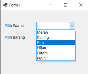 tambah data array ke combobox vbnet visual studio 2022 #4
